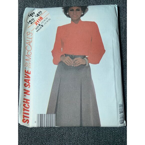 McCall's Misses Blouse Skirt Sewing Pattern sz 12-16 2118 - uncut - Picture 3 of 10